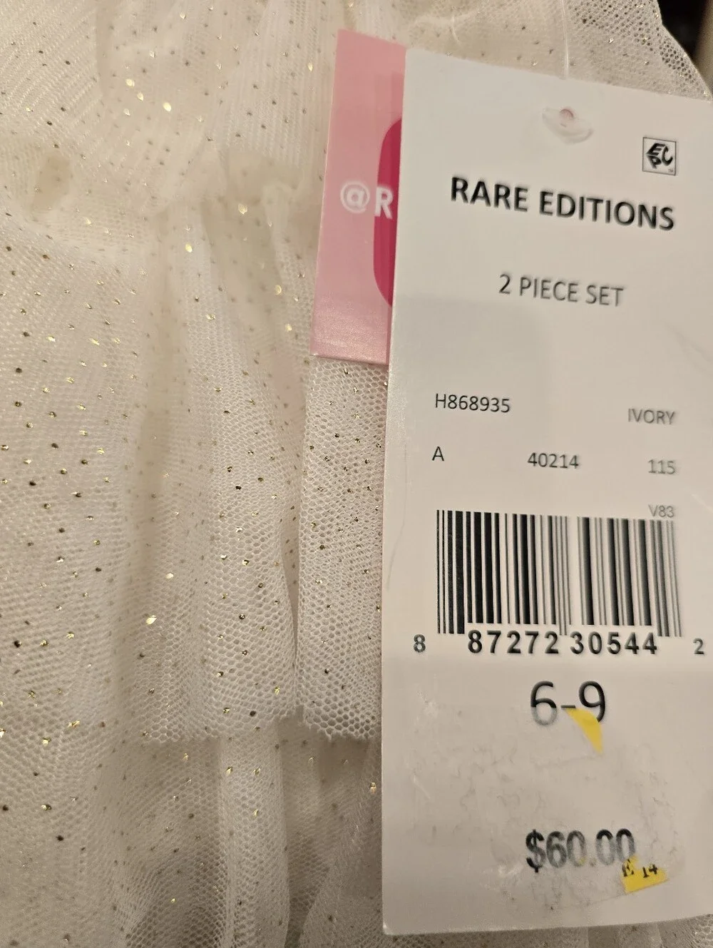 Rare Editions Christmas Holiday Dress With Matching Diaper Cover. Nwt